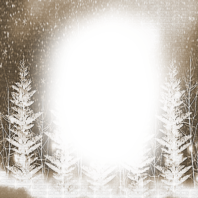kikkapink sepia frame winter christmas tree - png gratis