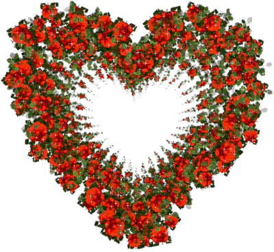 çiçek kalp - GIF animasi gratis