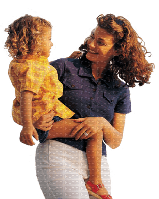 mother and girl child - gratis png