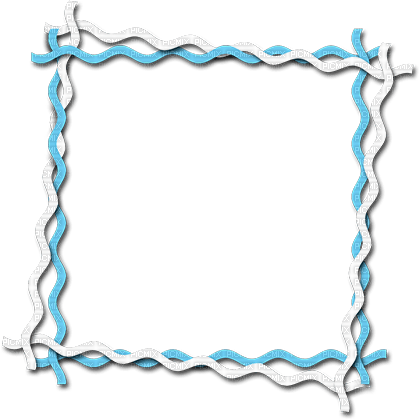 soave frame deco scrap lace white blue - 無料png