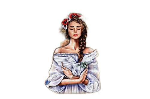 loly33 femme coquelicot - png gratis