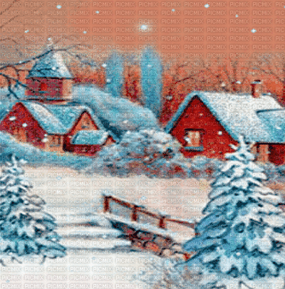loly33  fond hiver - Δωρεάν κινούμενο GIF