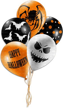 soave  halloween text balloon deco - png grátis