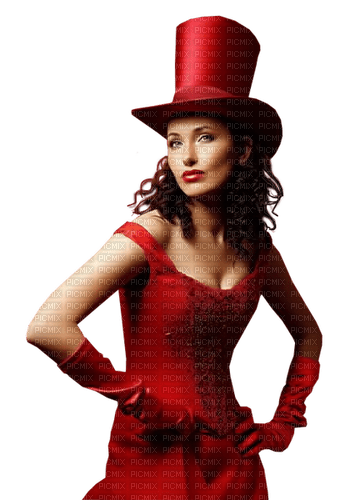 woman in red - ücretsiz png