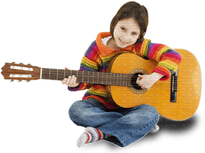 Kaz_Creations Child Girl Playing Musical Instruments 🎸 - png ฟรี