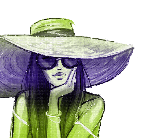 dolceluna woman hat fashion summer gif - GIF animasi gratis