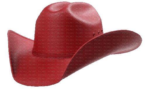 Hat. Cowboy hat. Red. Leila - Darmowy animowany GIF