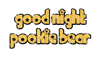 good night pookie bear - Бесплатный анимированный гифка