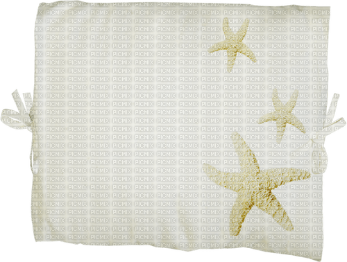 white pillow with starfish - darmowe png