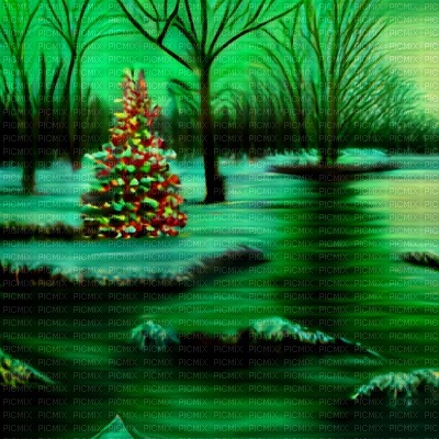 Green Christmas Swamp - Free PNG