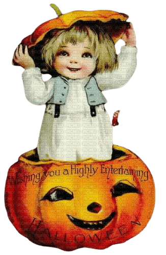 loly33 enfant vintage halloween - bezmaksas png