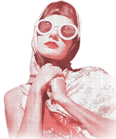 soave woman vintage sunglasses fashion pink - PNG gratuit