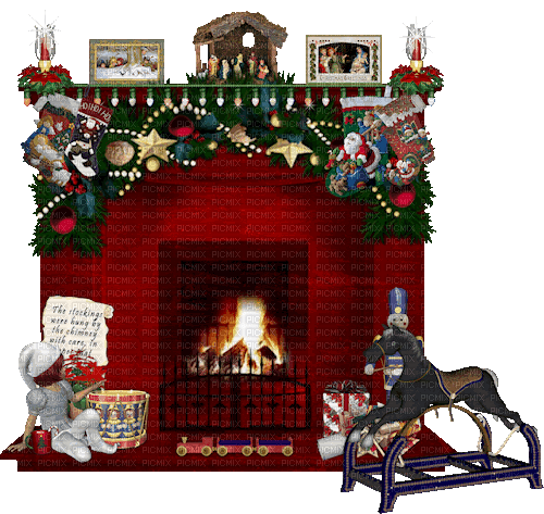 Fireplace Chimney Christmas - Free PNG