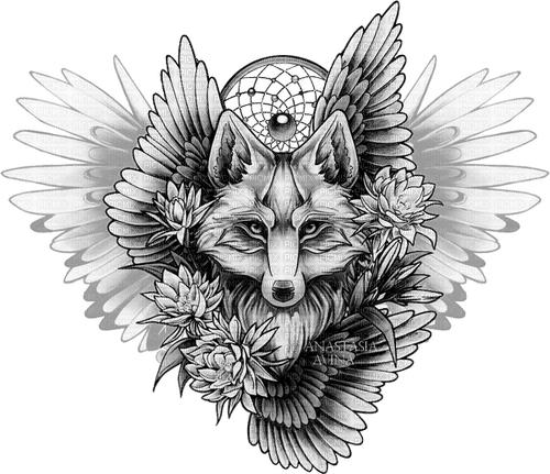wolf design - png gratis
