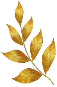Leaves_gold----blad-guld - png gratuito