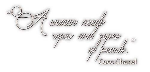 soave text pearl coco chanel white - Free PNG
