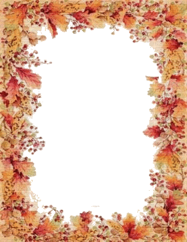 Rahmen, Blätter, Herbst, transparent - Gratis animeret GIF