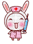 nurse bunny - Free animated GIF