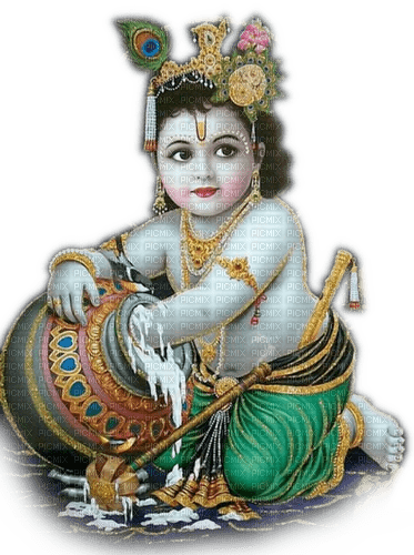 Rena little Krishna Indien Gottheit - бесплатно png