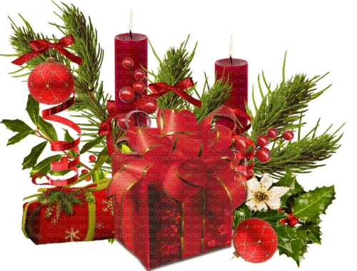 Christmas.Cluster.Red.Green - ilmainen png