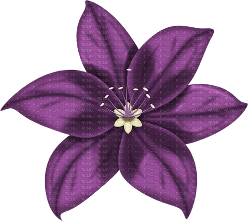 purple flower 4 - zdarma png