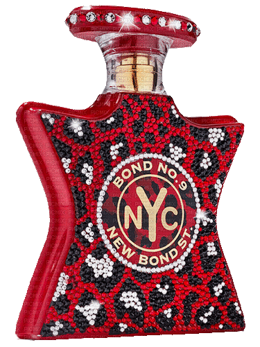 Perfume Bond New York  Gif  Red Black - Bogusia - Nemokamas animacinis gif