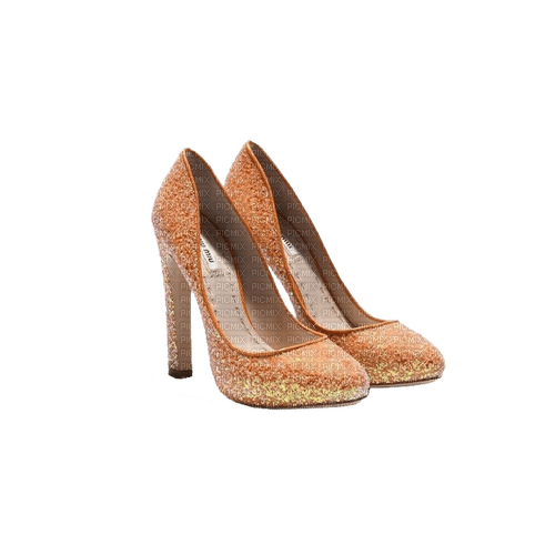 kikkapink deco scrap fashion orange shoes - 免费PNG