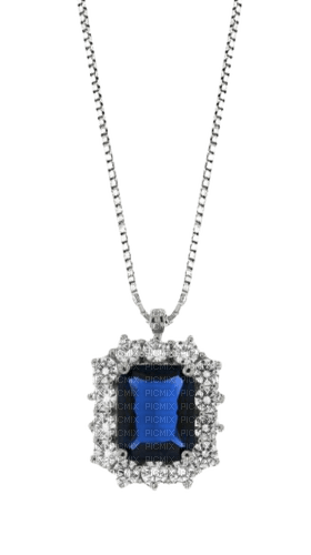 Blue Necklace - By StormGalaxy05 - gratis png