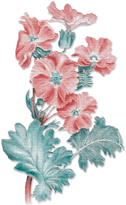 soave deco flowers branch garden vintage pink - PNG gratuit