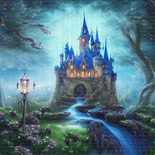 kikkapink background fantasy castle - 免费PNG