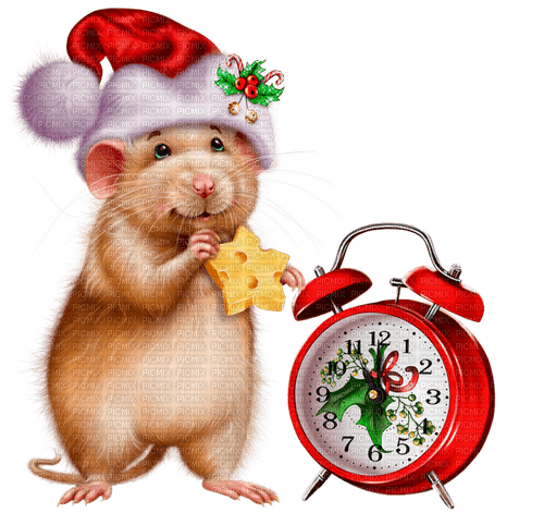 christmas mouse by nataliplus - zdarma png