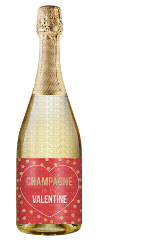 Champagne Valentine's Day Red Text - Bogusia - ingyenes png