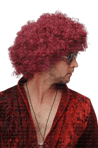 Kaz_Creations Man-Homme-Wig - png ฟรี