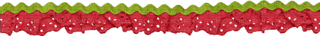 soave deco border strawberry lace scrap red green - фрее пнг
