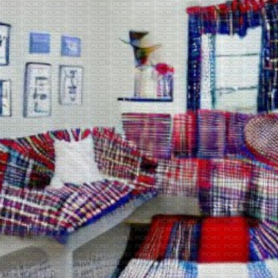 Plaid Living Room - kostenlos png