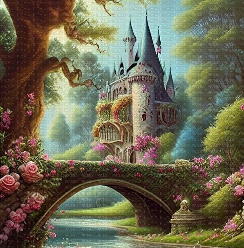 fantasy castle background - png gratuito