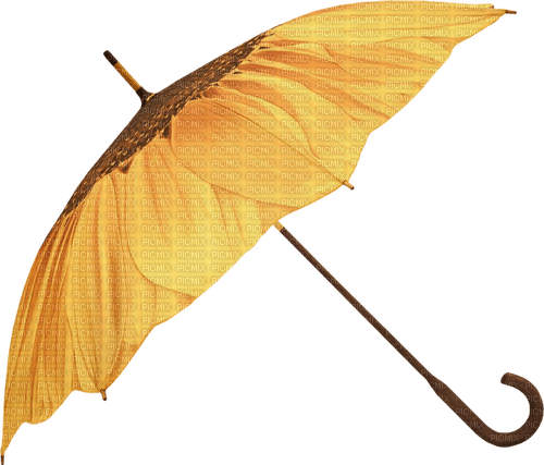 Sombrilla amarilla para el  otoño - бесплатно png