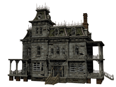 Kaz_Creations Halloween Haunted House - 免费PNG