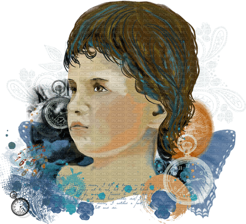 Girl cluster artsy creative - 免费PNG