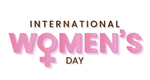 Women's Day.Text.Pink.Victoriabea - PNG gratuit