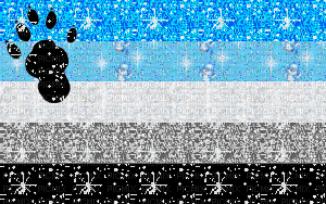 Otter pride flag glitter lgbt - GIF animasi gratis