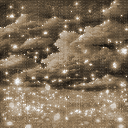 Y.A.M._Fantasy Sky clouds Landscape sepia - Nemokamas animacinis gif