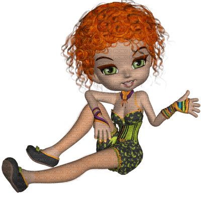 Kaz_Creations Dolls Cookie Redhead - ücretsiz png