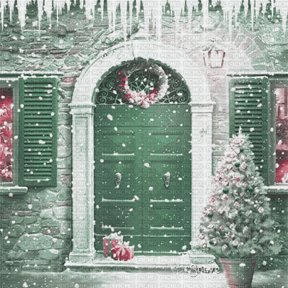 soave background animated vintage winter christmas - Бесплатный анимированный гифка