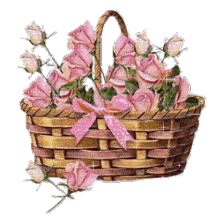 MMarcia gif cesto de flores deco - Gratis animerad GIF
