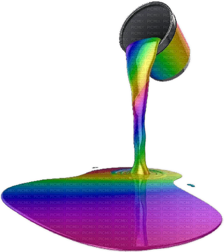 rainbow bucket graphic - png gratis