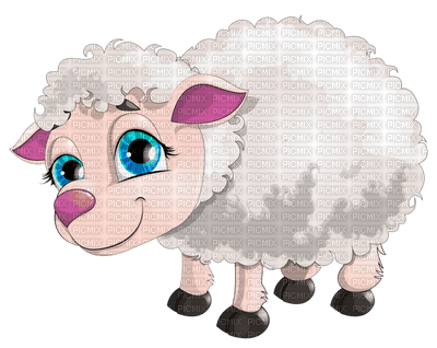 Kaz_Creations Easter Deco Cute Lamb - ingyenes png