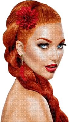 Kaz_Creations Women Woman Femme RedHead Red Head - png gratuito