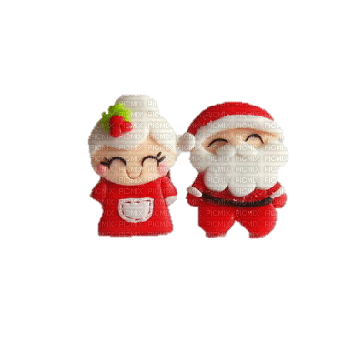 sweet santa and wife - png grátis