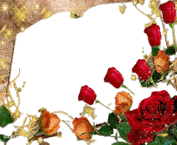 flower,rose,red, frame - png gratis